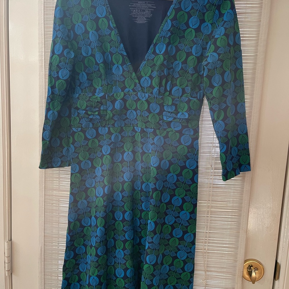Patagonia Margot multicolor blue and green dress